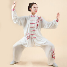 (02, M) Tai Chi Uniform Martial Arts Clothes Exercise Performance Wushu Kung Fu Clothing Fashion Three-piece Set Suit