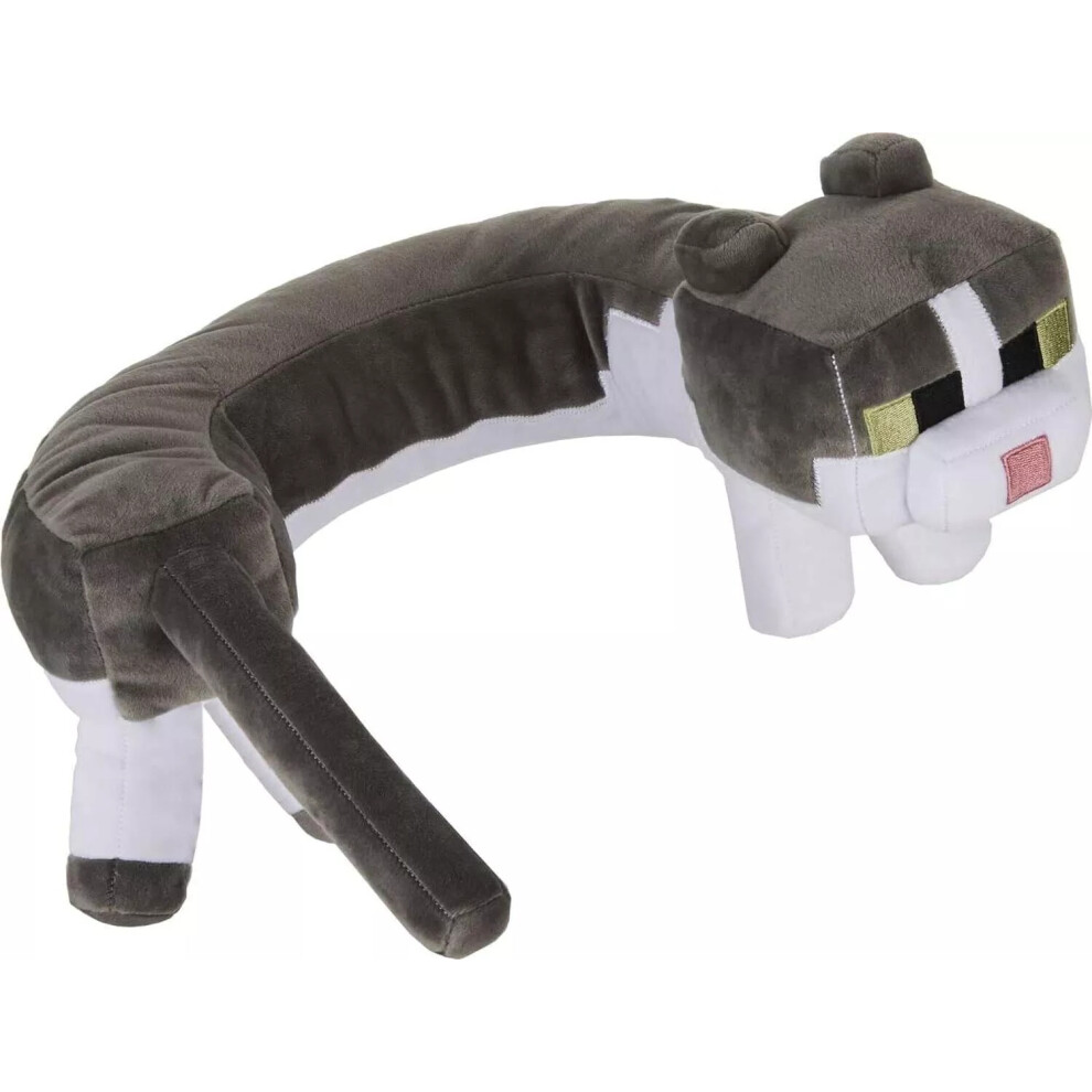 Soft Neck Minecraft Cat Head Chin U -shaped Pillow Cat Doll Kids Gift 40cm