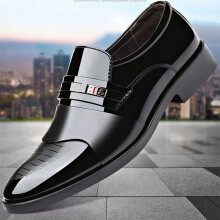(Black 2#, UK 6 EU 39) MENS FORMAL SHINY PATENT SHOES SMART PARTY OXFORD WEDDING OFFICE DRESS SUIT SIZE