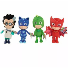 4pcs Movie PJ Masks Gekko Catboy Owlette Romeo Plush Doll Toys Stuffed Soft/Kids