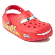 (M12) Brand New Crocs Red Slippers Mcqueen Clog Cars Size Men Women Shoes Summer Beach