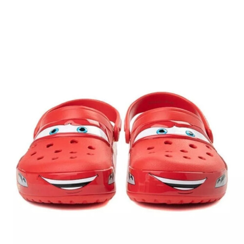 (M7/W9) Brand New Crocs Red Slippers Mcqueen Clog Cars Size Men Women ...