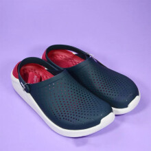(Black/Red, UK M11 - US M12 - EU 46/47) 2024 NEW Classic Sandal Clogs Lightweight Beach Slip Shoes Slipper UK Size
