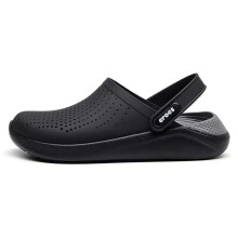(Black/Slate Grey, UK M7/W8 - US M8/W10 - EU 41/42) 2024 NEW Classic Sandal Clogs Lightweight Beach Slip Shoes Slipper UK Size