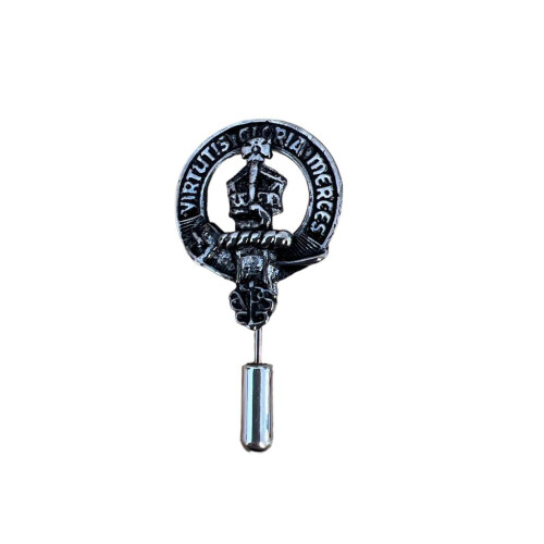 Robertson Clan Crest Pewter Cap Lapel Tie Pin