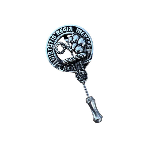 Skene Clan Crest Pewter Cap Lapel Tie Pin