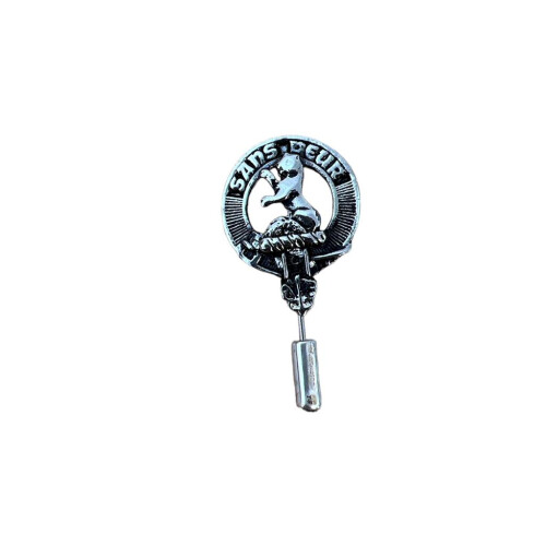 Sutherland Clan Crest Pewter Cap Lapel Tie Pin