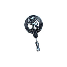 Lion Rampant Clan Crest Pewter Cap Lapel Tie Pin