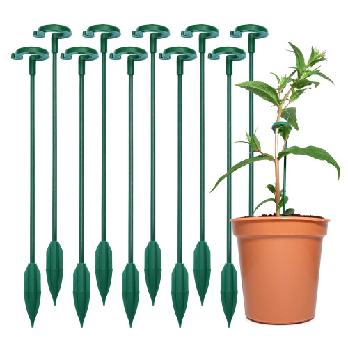 Elixir Garden Supplies (58cm, 50) Single Stem Plant Supports