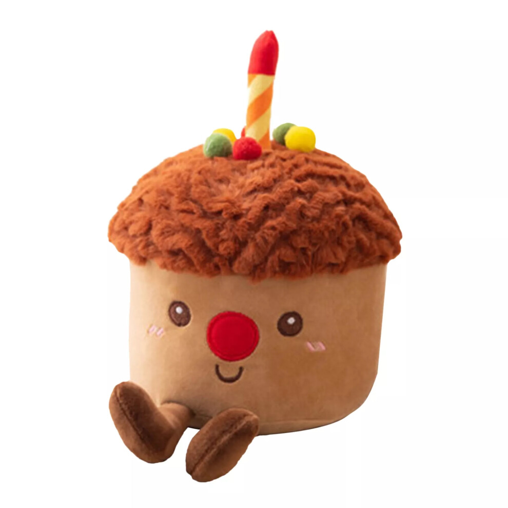 (chocolate) Birthday Cake Plush Birthday Cake Stuffed Plushies