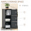 Homcom HOMCOM Rolling Storage Cabinet 3-Tier Mobile File Cabinet with Wheels Black 3