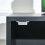 Homcom HOMCOM Rolling Storage Cabinet 3-Tier Mobile File Cabinet with Wheels Black 8