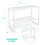 Vivo Extendable Sink Shelf 2 Tier Adjustable Under Sink Rack Storage Organiser Bath 7
