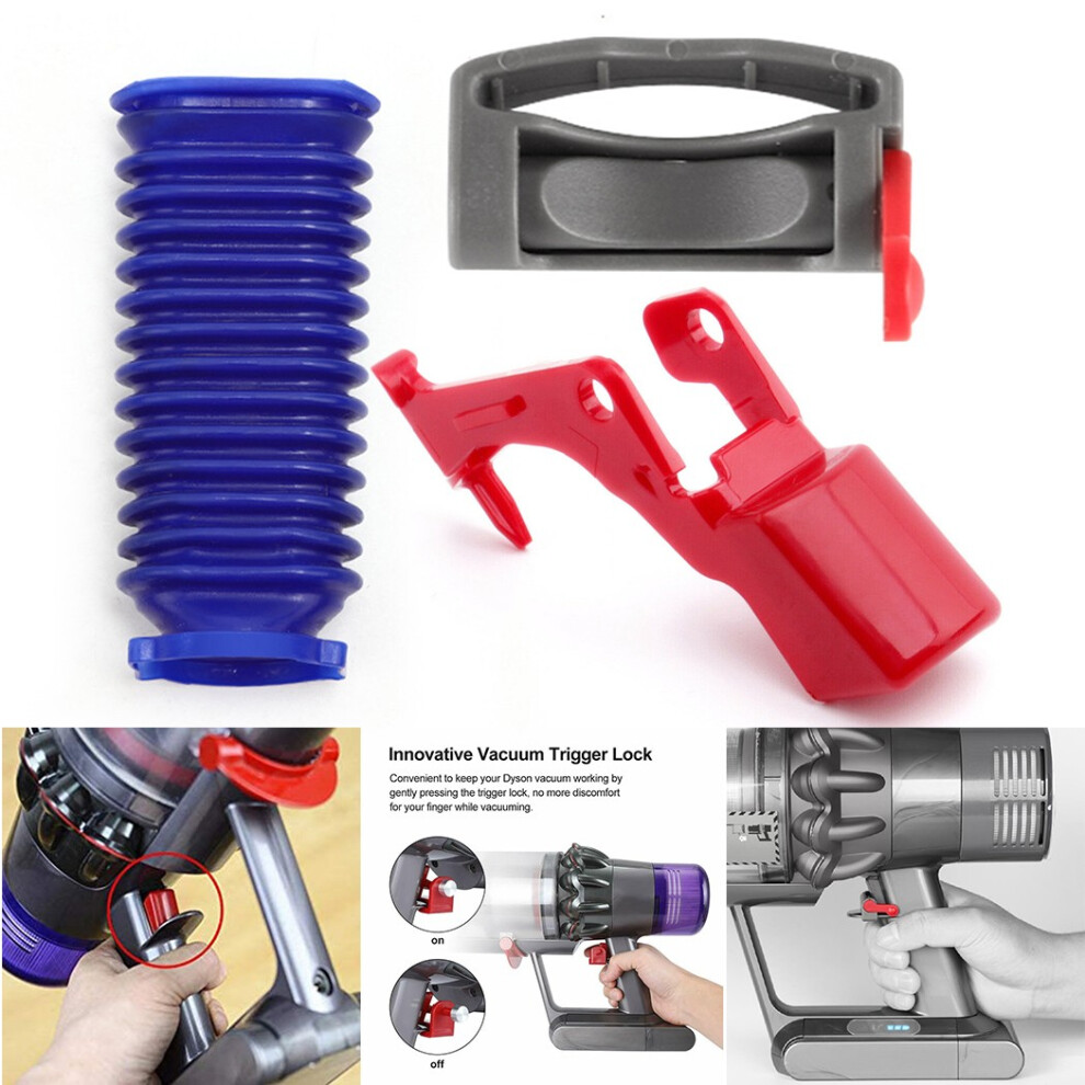 Switch Button + Trigger Lock +Hose Kit For Dyson V11 Vacuum Cleaner Replacement Brand-new Trigger Lock Replacement Vacuum Part-image-OPC-PDYBT6F-NEW
