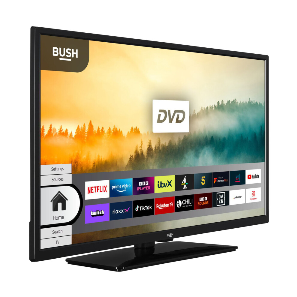 Bush 32" Full HD FHD Smart TV Television HDR DVD Combi HDMI Ethernet