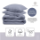 Flax Linen Ancient Design Duvet Cover set silver ( Double ) 2