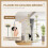PawHut PawHut Floor To Ceiling Cat Tree 6-Tier with Scratch Post Bed Hammock Beige 4