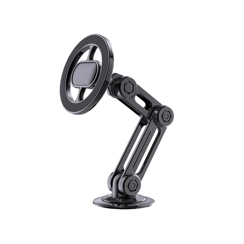 Chronus Phone Holder, 360 Rotated Super Stable Suction Cup Car Phone Holder, Robotic Arm Magnetic Car Phone Holder For Car, Desk(Black) Black 6976919875166