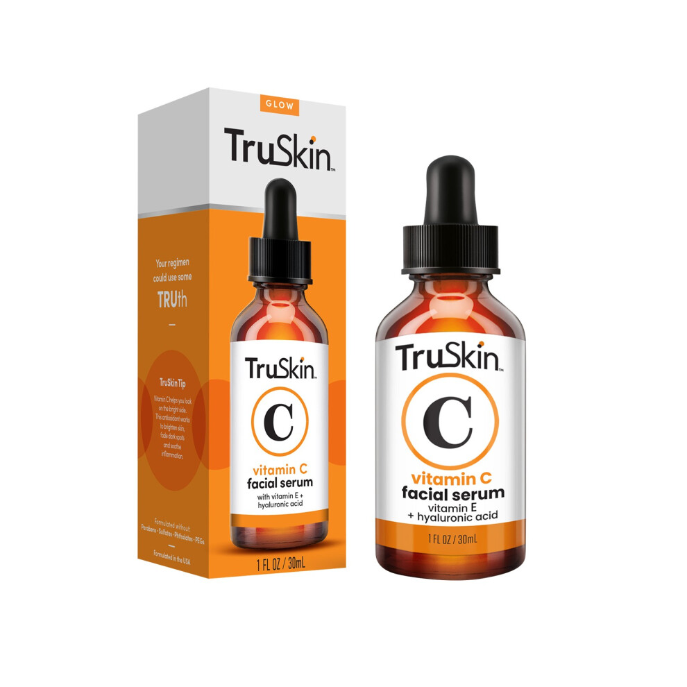 TruSkin Vitamin C Facial Serum with Vitamin E and Hyaluronic Acid, 2 fl oz