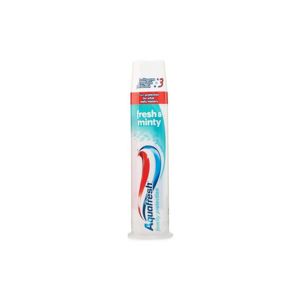 Aquafresh 3 In 1 Triple Protection Fresh & Minty Pump 100ml