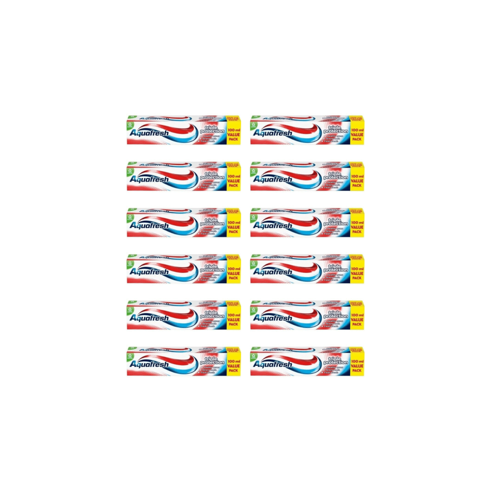 Aquafresh Triple Protection Toothpaste 100ml - Pack of 12