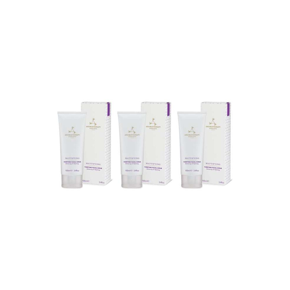Aromatherapy Associates Facial Scrub Mattifying Purifying Scrub 100ml - Pack of 3