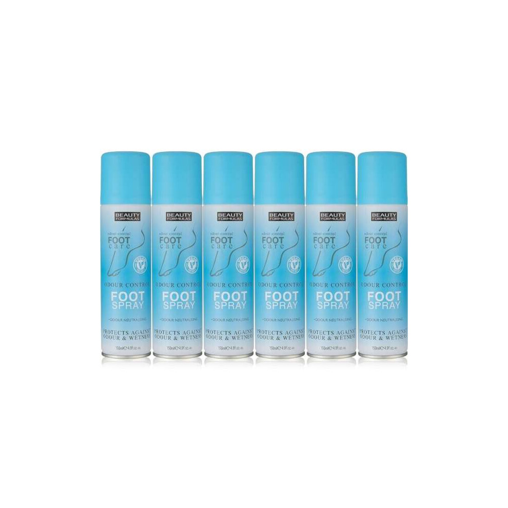 Beauty Formula Foot Spray Odour Control - Pack Of 6 150Ml