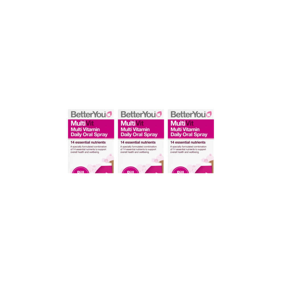 Betteryou Multi Vitamin Daily Oral Spray Multivit 25Ml - Pack Of 3