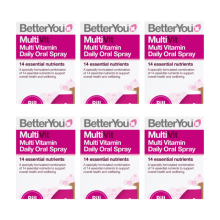 BetterYou Multi Vitamin Daily Oral Spray MultiVit 25ml - Pack of 6