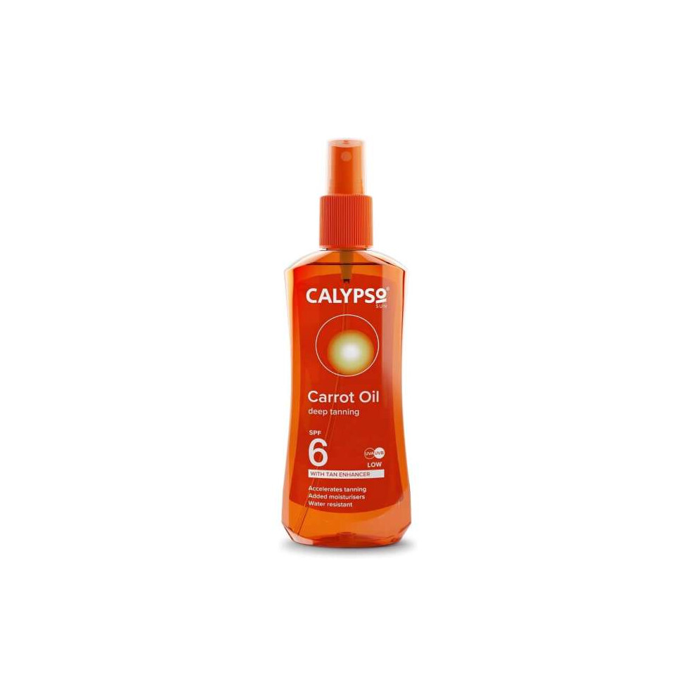 Calypso Carrot Oil Deep Tanning SPF6 With Tan Extender 200ML