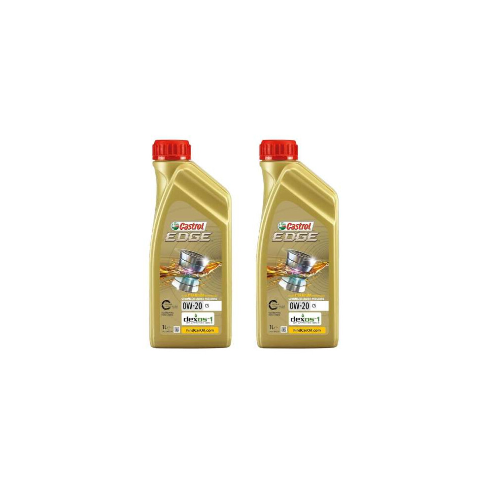 Castrol Edge Titanium 0W-20  C5 Engine Oil 1L - Pack of 2