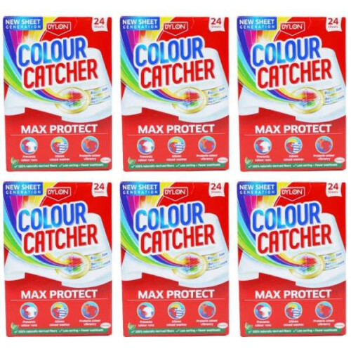 Dylon Dylon Colour Catcher Max Protect Laundry Sheets 24 Sheets - Pack of 6