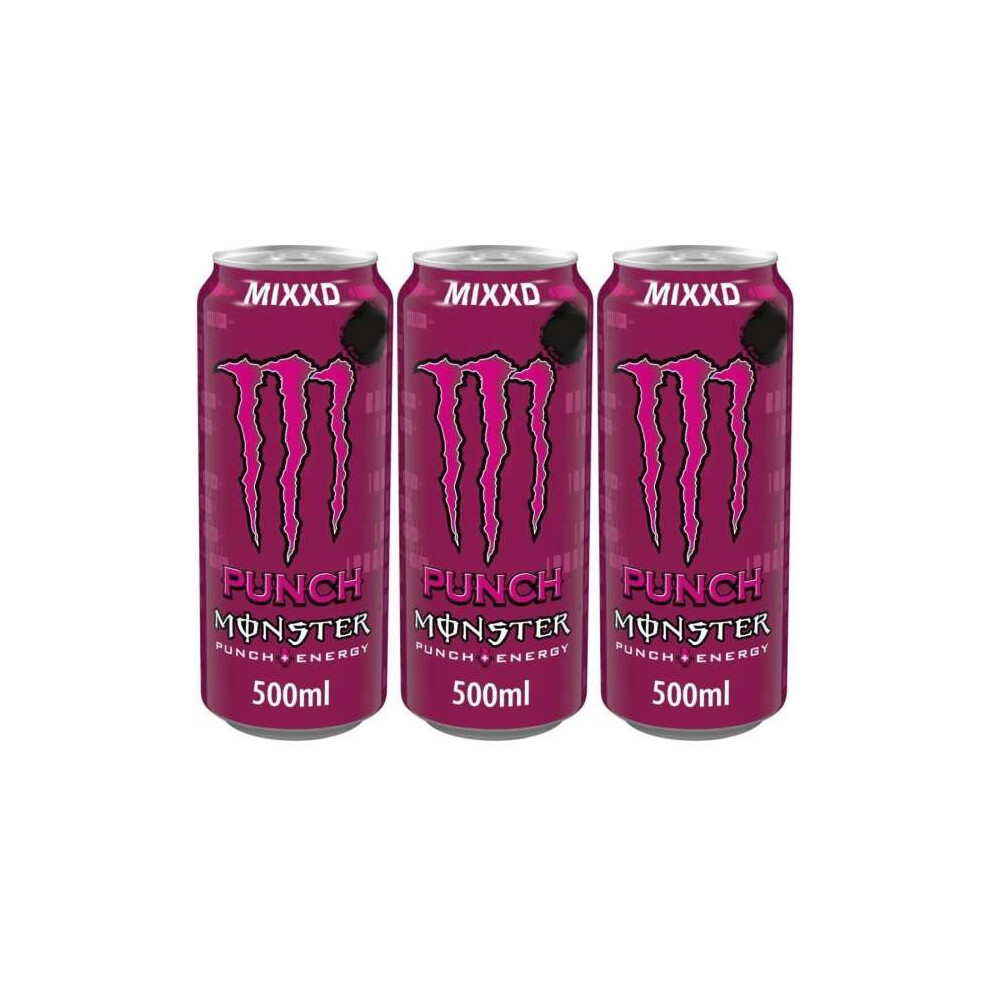 Monster Energy Drink Mixxd Punch 500ml - Pack of 3