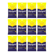 Marigold Kitchen Gloves Extra Life For A Brighter Clean Medium Size - Pack of 12