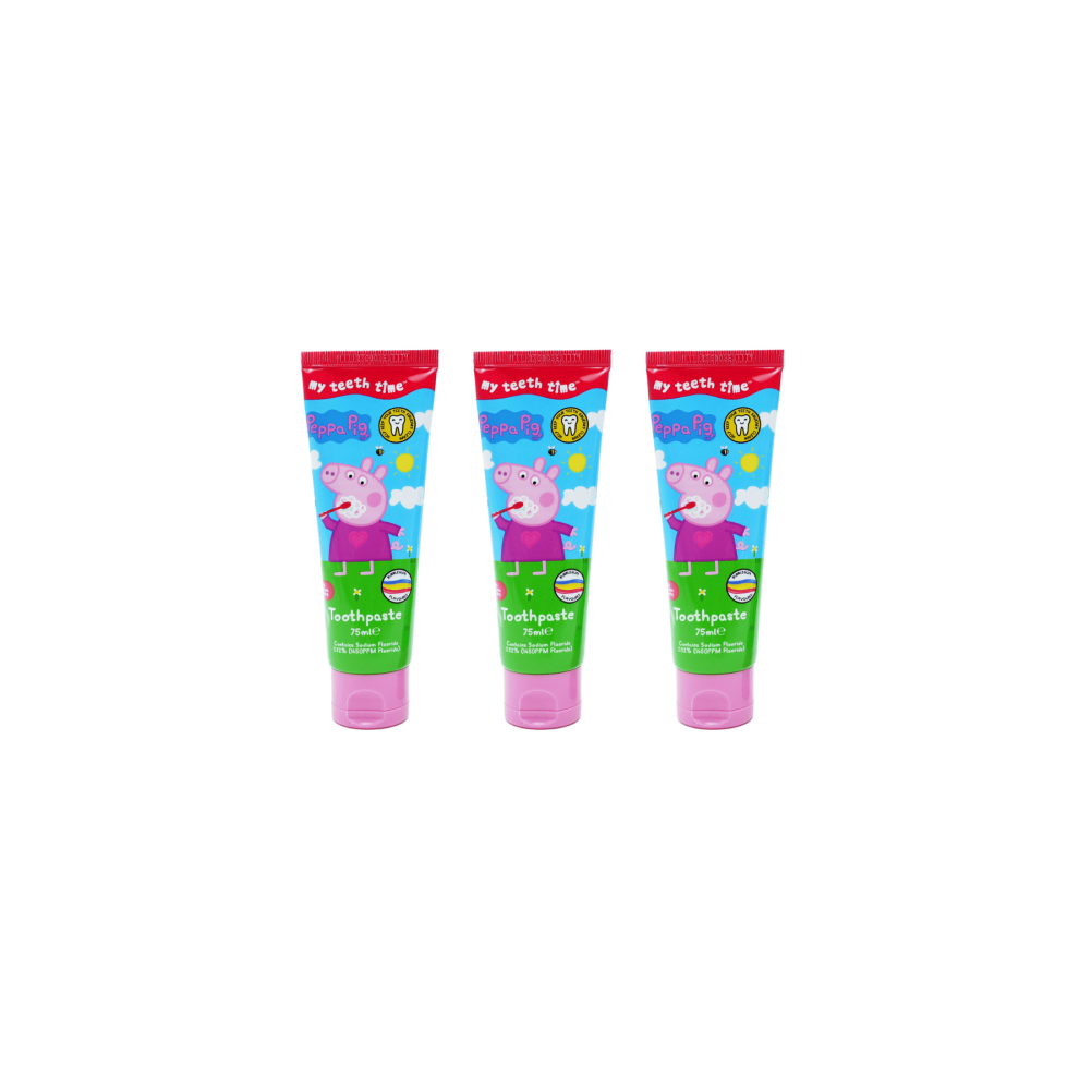 Peppa Pig Toothpaste 75ml - Pack of 3