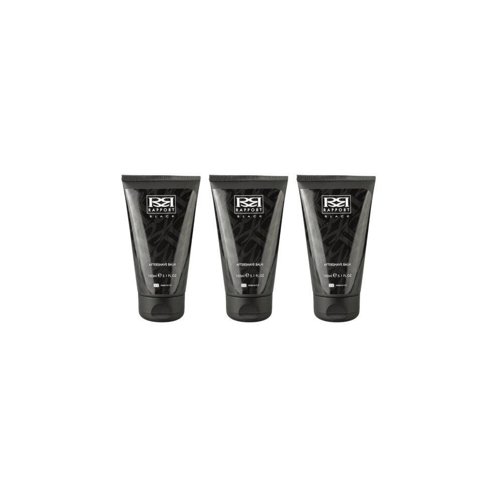 Rapport Black Aftershave Balm 150ml - Pack of 3