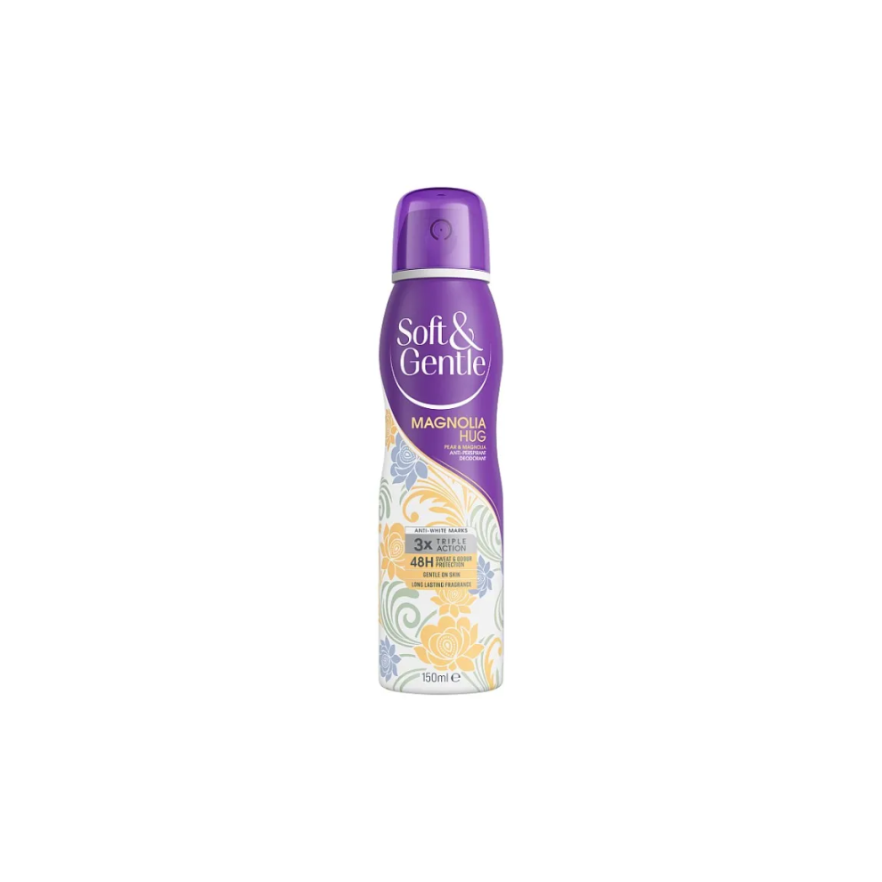 Dowman Soft Touch Soft & Gentle Magnolia Hug Anti-Perspirant Deo Spray 150Ml