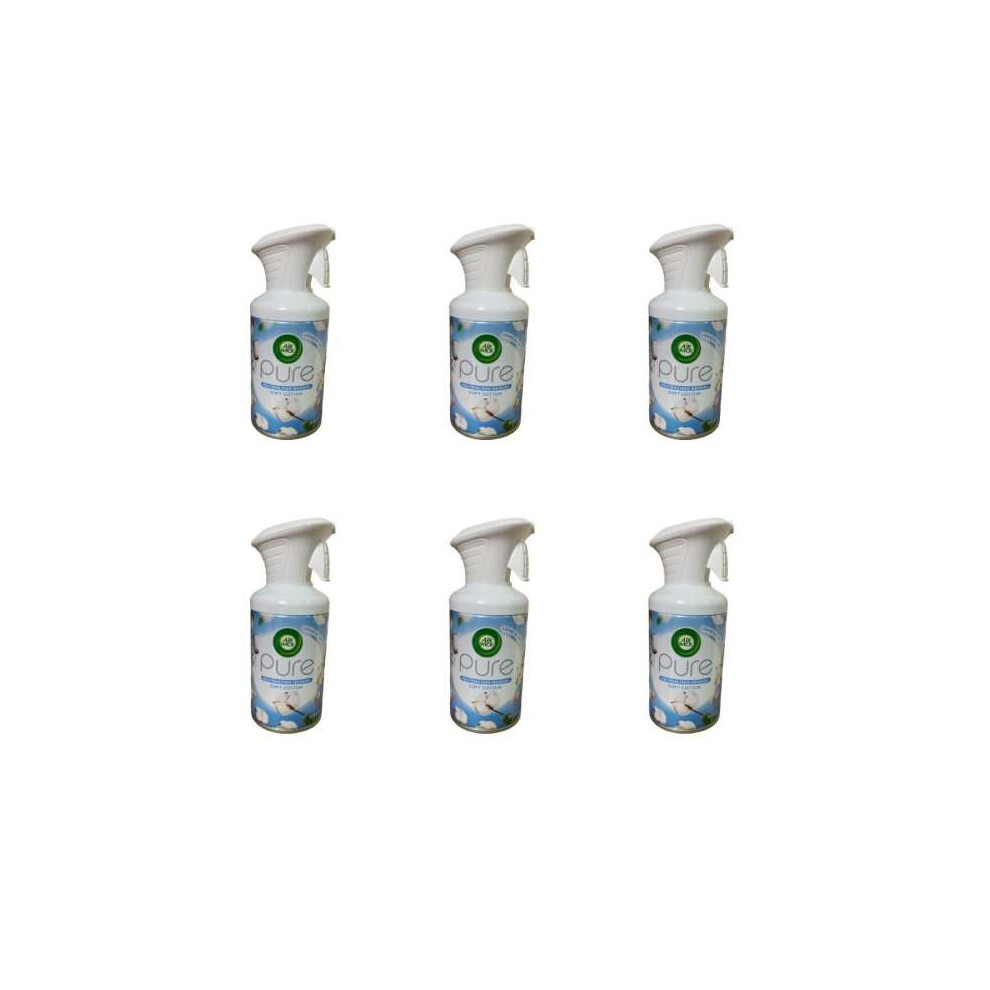 Airwick Pure Air Freshener Soft Cotton 250ml - Pack of 6