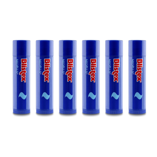 Blistex MedPlus Stick Lip Balm 4.25g - Pack of 6 - Soothes, Hydrates & Protects Dry, Chapped Lips with Menthol & Camphor