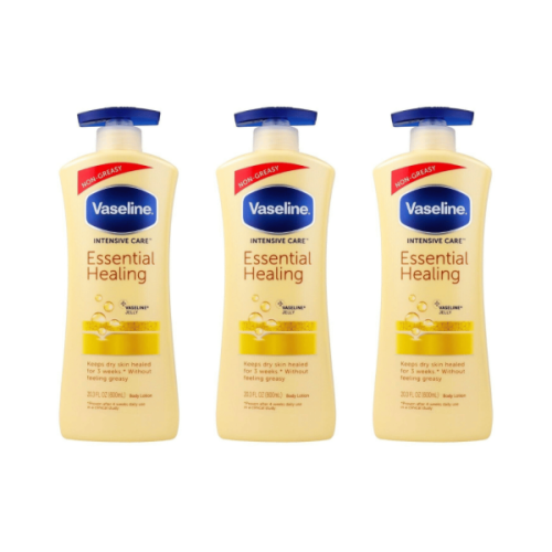 Vaseline Vaseline Intensive Care Essential Healing Lotion 600ml - Pack of 3