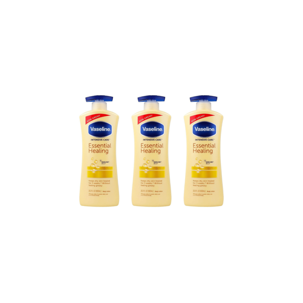 Vaseline Intensive Care Essential Healing Lotion 600Ml - Pack Of 3