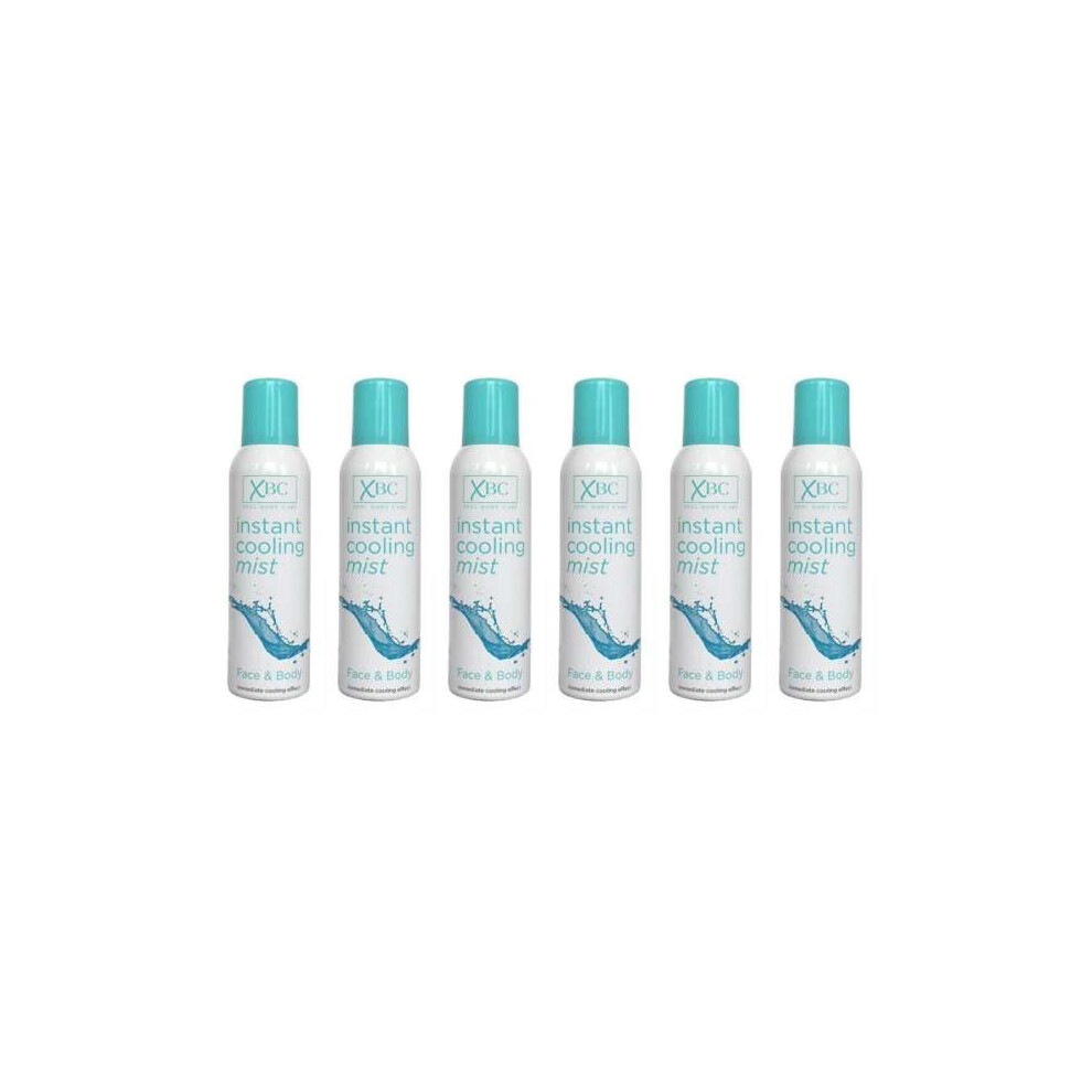 XBC Instant Cooling Mist Face & Body 150ml - Pack of 6