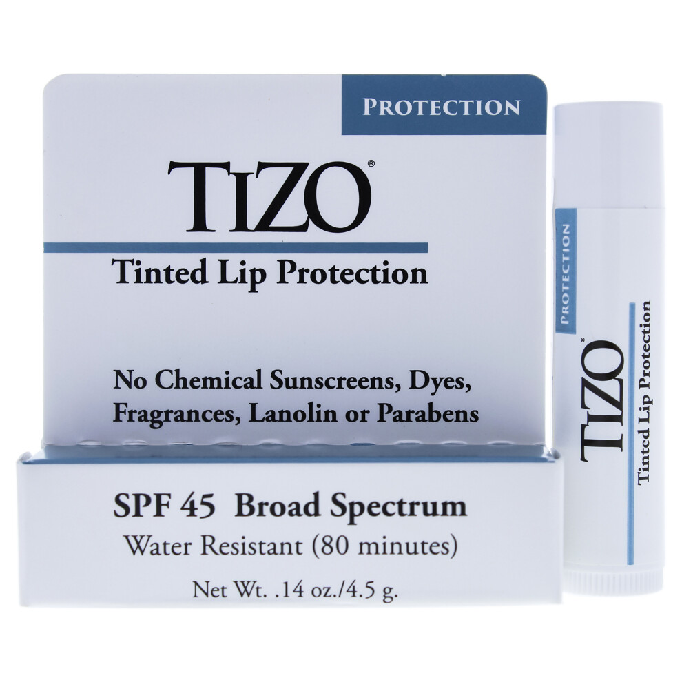 Tizo Tinted Lip Protection Spf 45 By For Unisex - 0.14 Oz Lip Balm