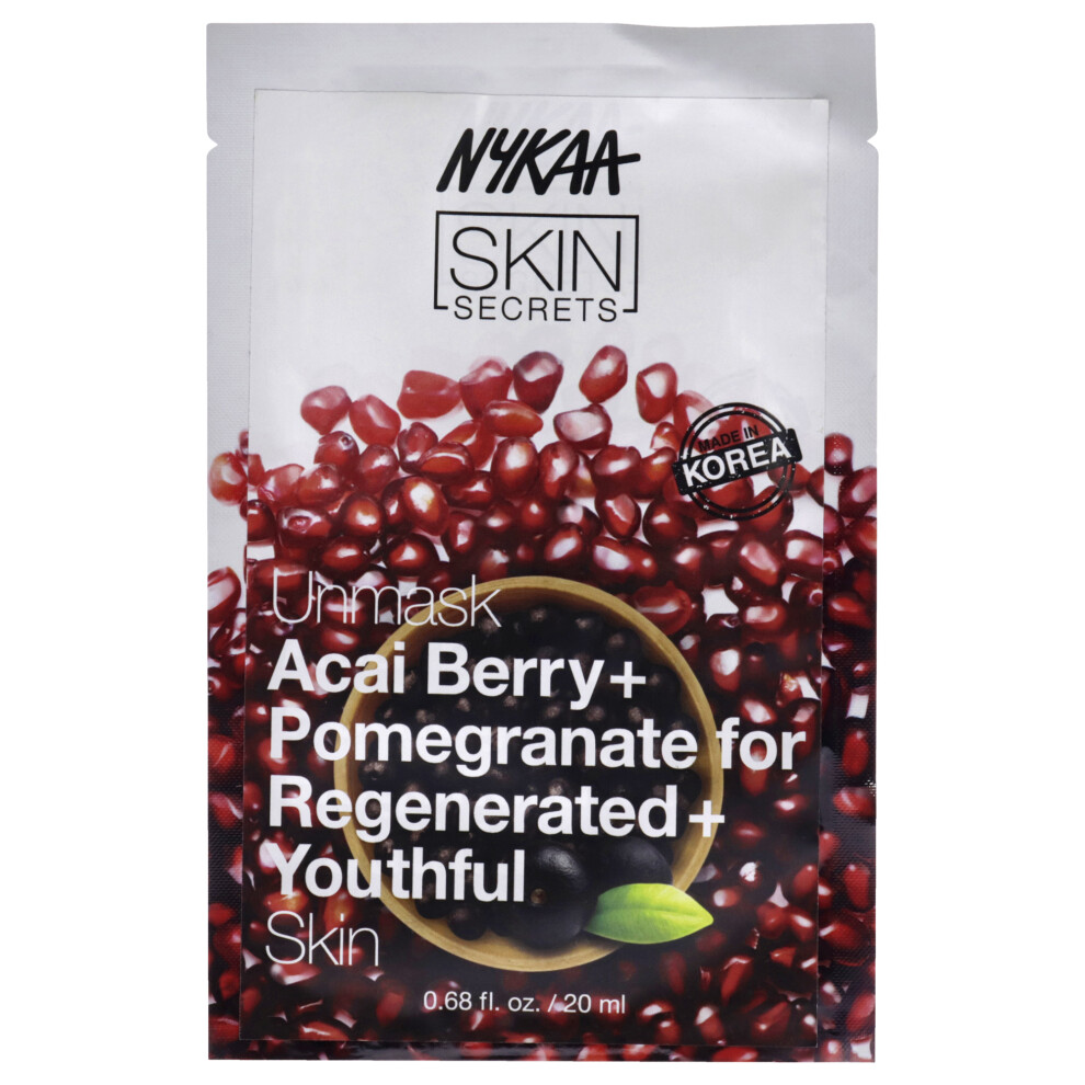 Nykaa Naturals Skin Secrets - Maschera Da Donna Con Bacche Di Acai E Melograno, 1 Pezzo-image