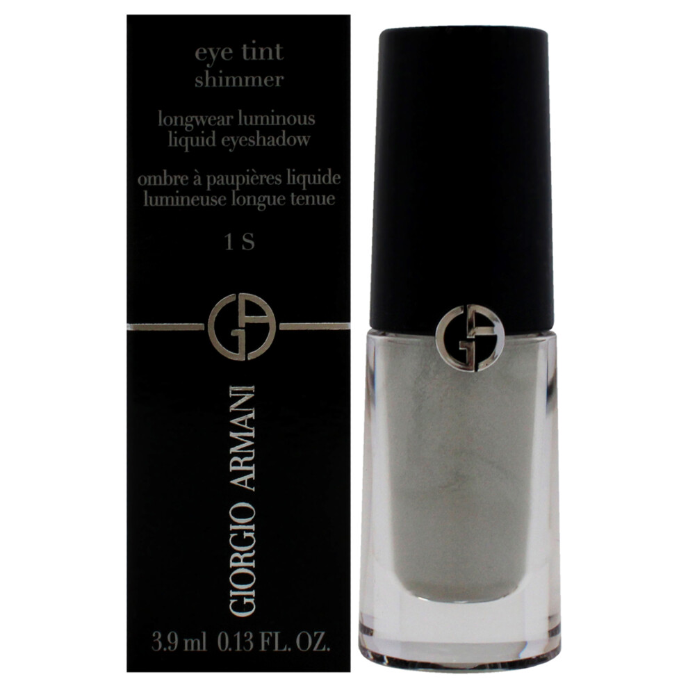Eye Tint Shimmer Liquid Eyeshadow - 1S Silver by Giorgio Armani for Women - 0.13 oz Eye Shadow