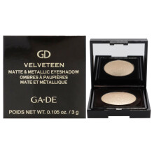 Velveteen Matte and Metallic Eyeshadow - 221 Gold Gleam by GA-DE for Women - 0.105 oz Eye Shadow