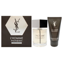 LHomme von Yves Saint Laurent für Männer – 2-teiliges Geschenkset, 3,3 Unzen EDT-Spray, 1,6 Unzen Duschgel