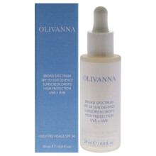 Sun Defence Zonnebrand Druppels Hoge Bescherming SPF 50 van Olivanna voor Vrouwen - 0.9 oz Druppels