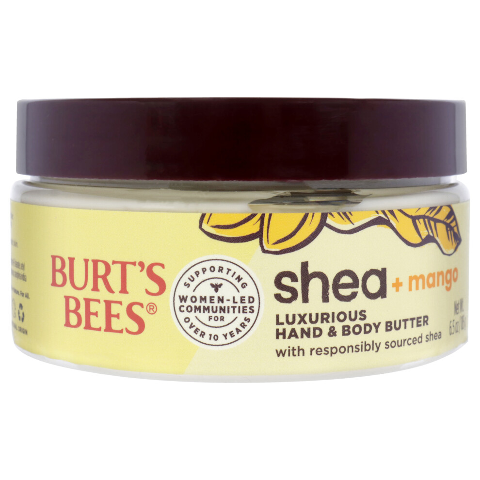 Shea Plus Mango Luxurious Hand and Body Butter by Burts Bees for Unisex - 6.5 oz Body Butter