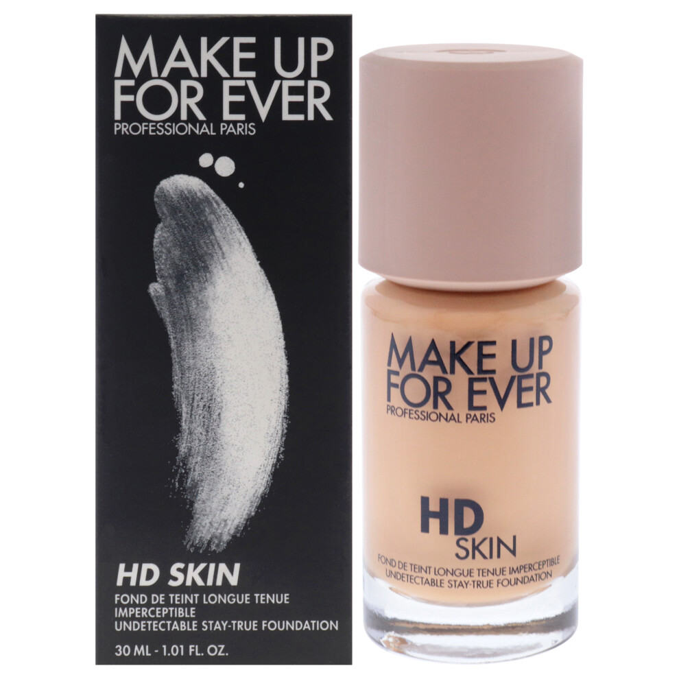 Make Up For Ever Women's Amber Hd Skin Undetectable Stay-True Foundation - 3Y40 Warm By For - 1.01 Oz Foundation